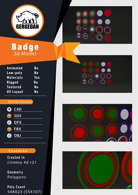 Badges - 3Docean 27857649