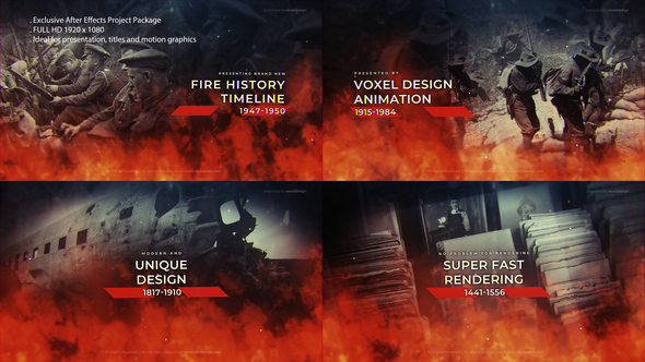 Fire History Timeline - VideoHive 27857815
