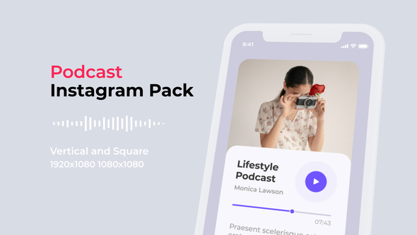 Podcast Instagram Pack | Vertical and Square