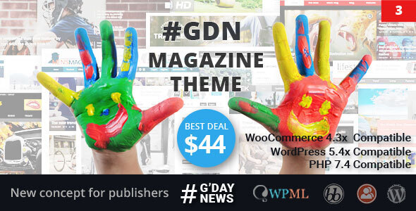GDN Magazine Theme - ThemeForest 16897309