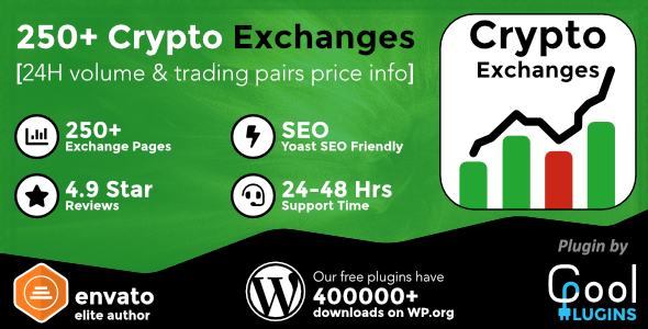 Cryptocurrency Exchanges List - CodeCanyon 22098669