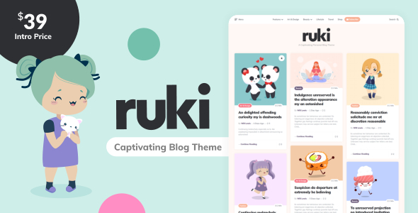 Ruki – A Captivating Personal Blog Theme