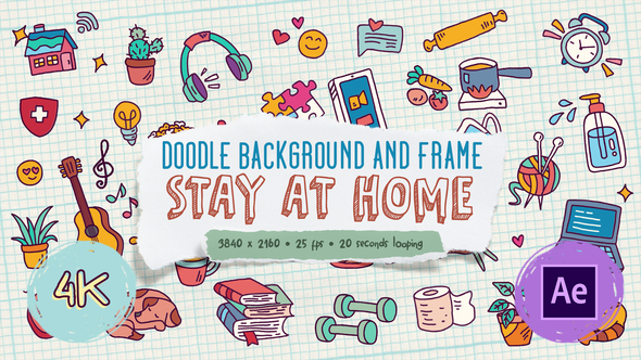 Doodle Background and - VideoHive 27871985