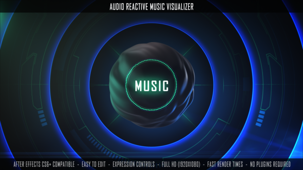 Audio Reactive Music Visualizer