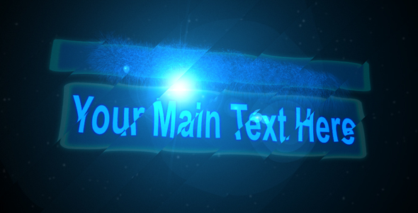 Text Transforming with dust Particles.