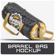 Barrel Sport Duffel Bag Mock-Up
