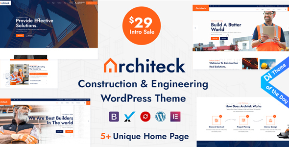 Architeck – Construction WordPress Theme