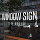 Window Sign Logo Mockup Set