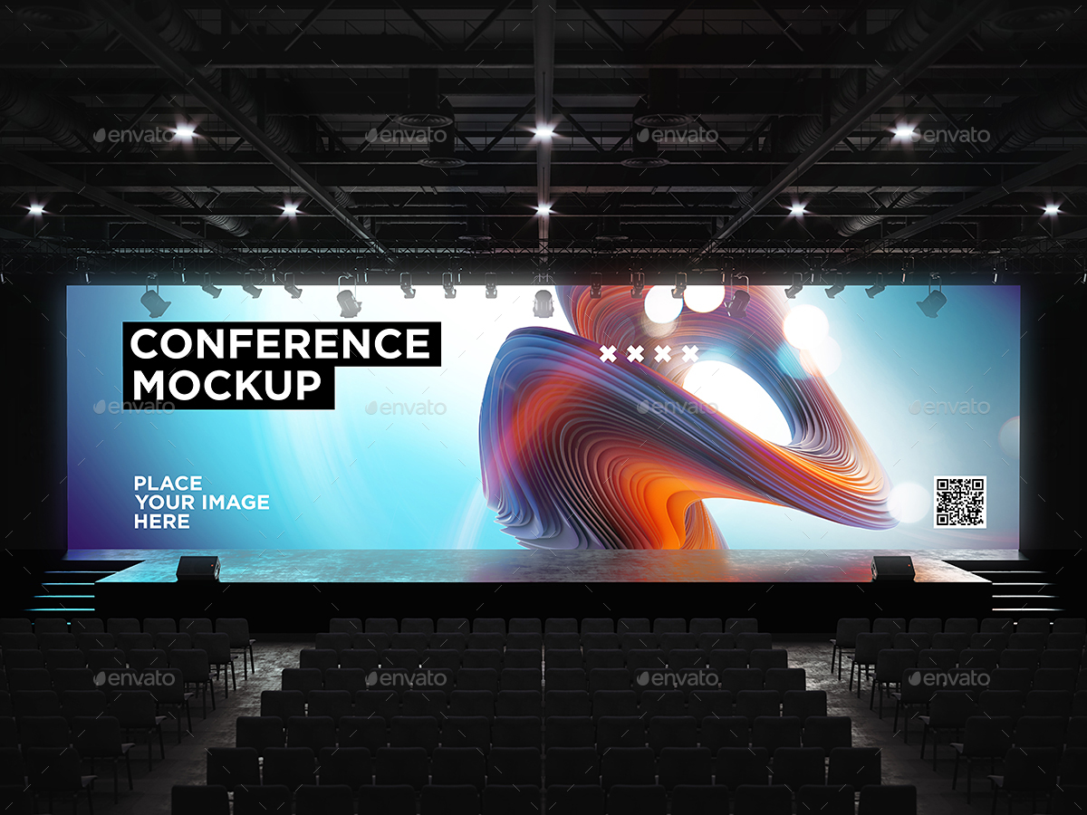 Download Conference Hall Screen Mockup by TIT0 | GraphicRiver