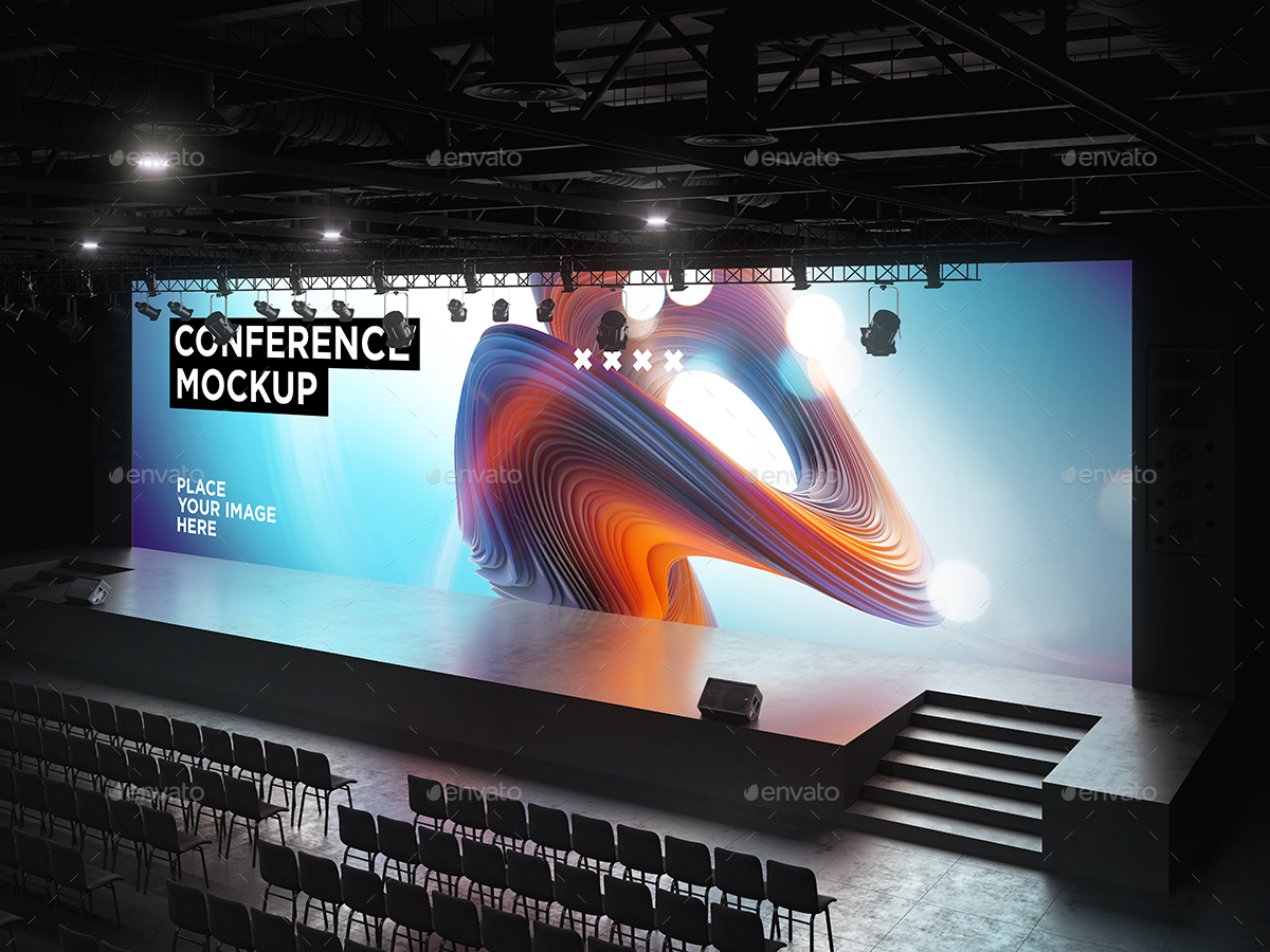 Download Conference Hall Screen Mockup by TIT0 | GraphicRiver