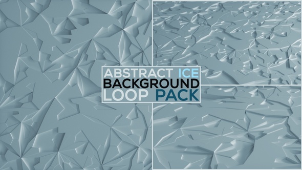 Abstract Ice Background Loop Pack