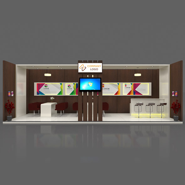 Exhibition Booth 3D - 3Docean 27892615