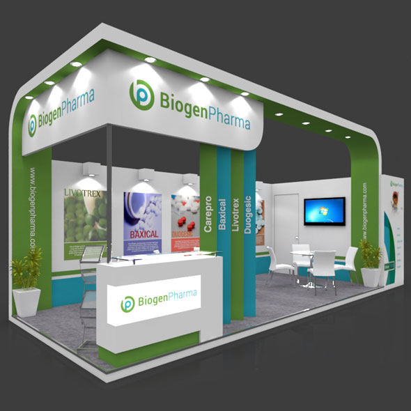 Exhibition Booth 3D - 3Docean 27892622