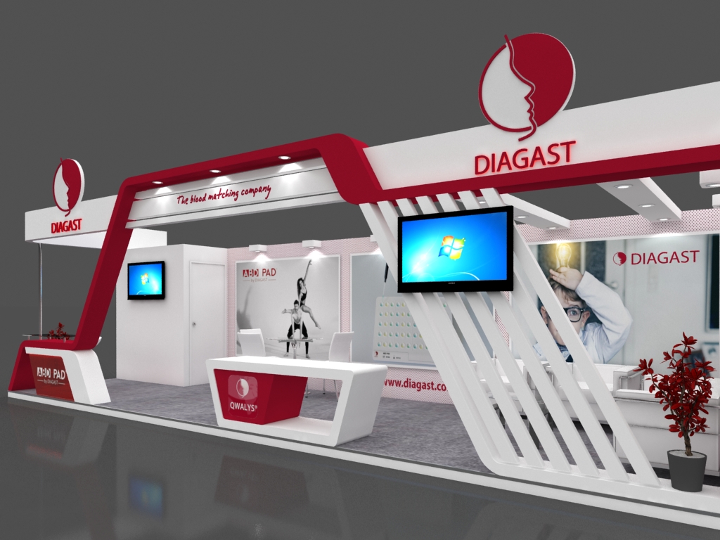 Exhibition Booth 3D Model - 10x3 mtr by piyushp78 | 3DOcean