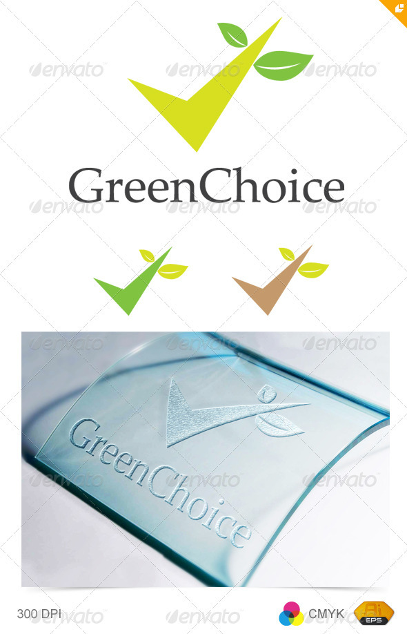 Green Choice Logo - Vector Abstract