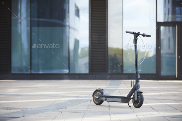 Electric Scooter in Urban Setting