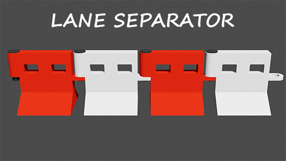 Lane Separator - 3Docean 27899338