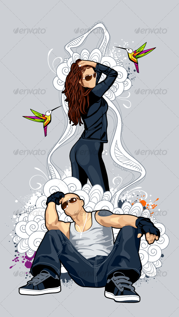 Bizarre vector illustration - People Characters