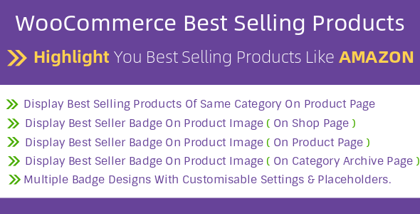 WooCommerce Best Selling Products