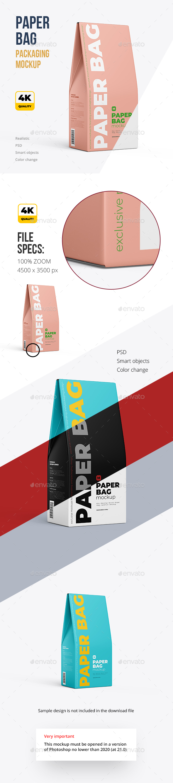 Download Paper Bag Mockup Half Side View By Mock Up Ru Graphicriver