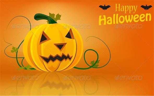 Vector halloween background - Monsters Characters