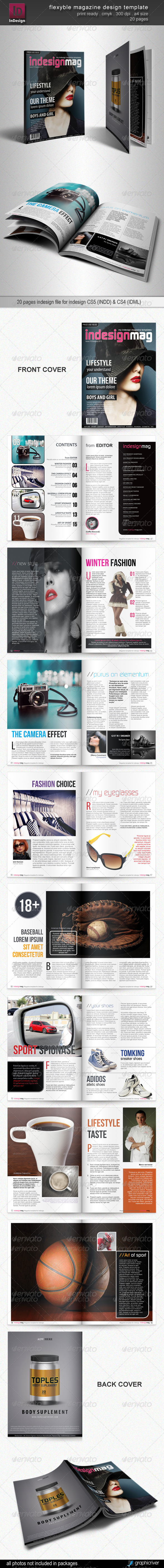 Flexyble Magazine Design - Magazines Print Templates