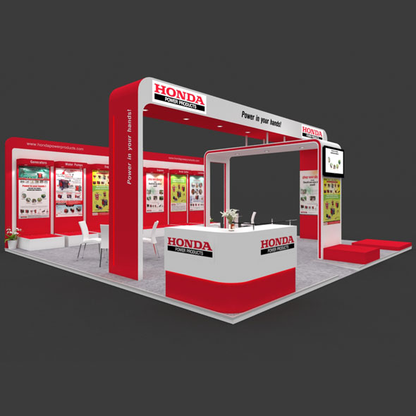 Exhibition Stand 3D - 3Docean 27905230