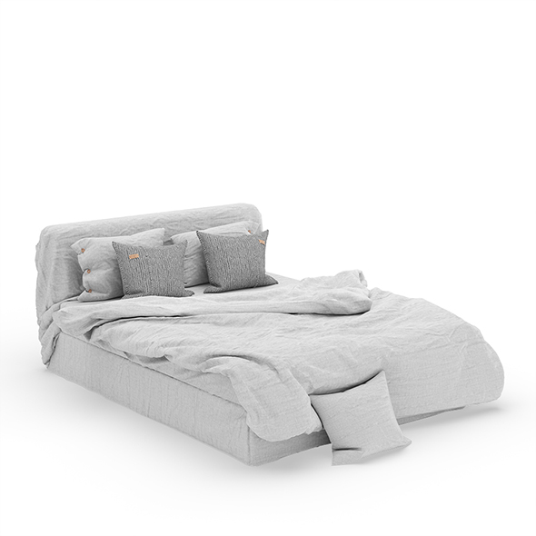 Linen Bedding Set - 3Docean 27911766