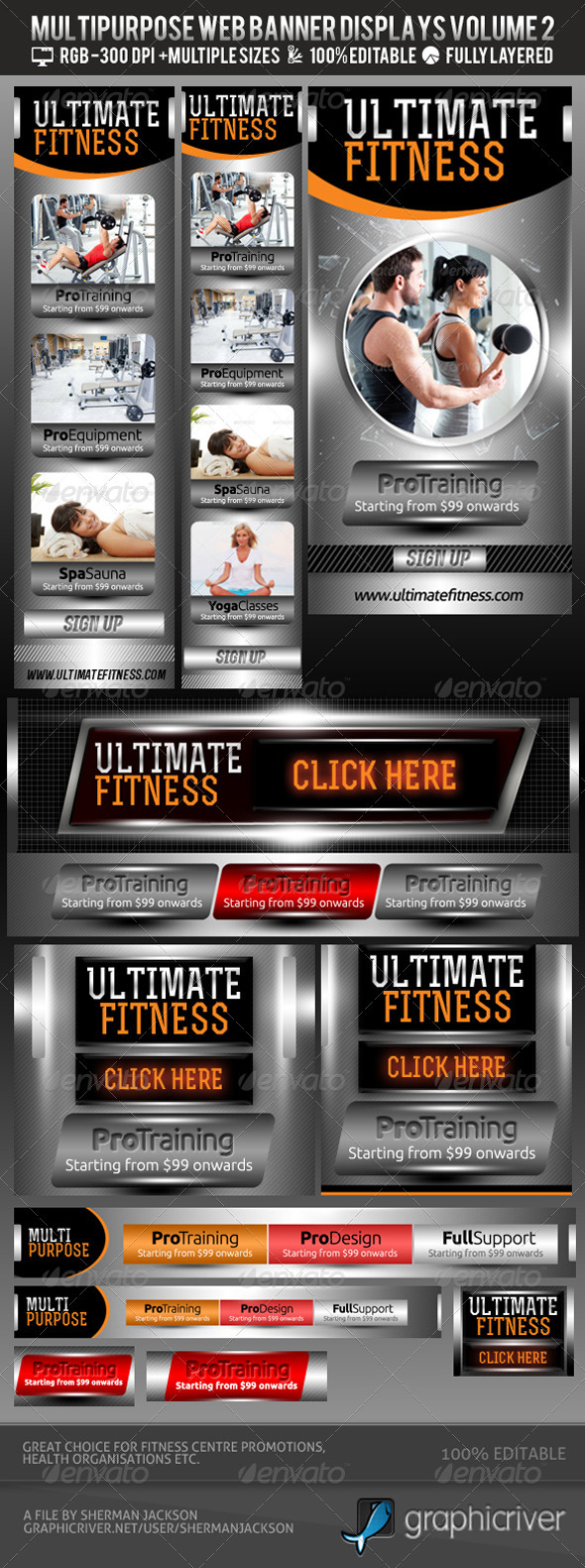Multipurpose Web Banner & Ad Kit - Vol.2 - Banners & Ads Web Elements