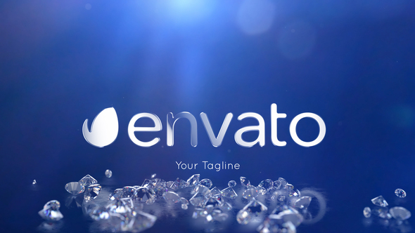 Falling Diamonds Logo - VideoHive 27916472