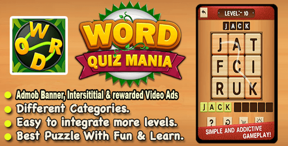 Download Word Puzzle Mania Best Word Trivia Puzzle Game Ready For Publish