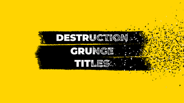 Destruction Grunge Titles