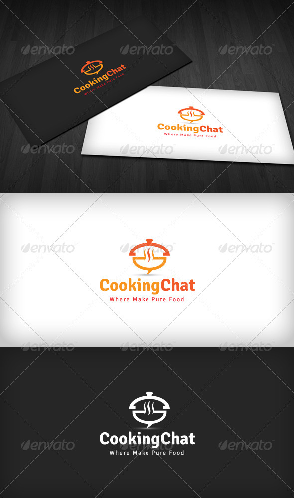 Cooking Chat Logo - Food Logo Templates