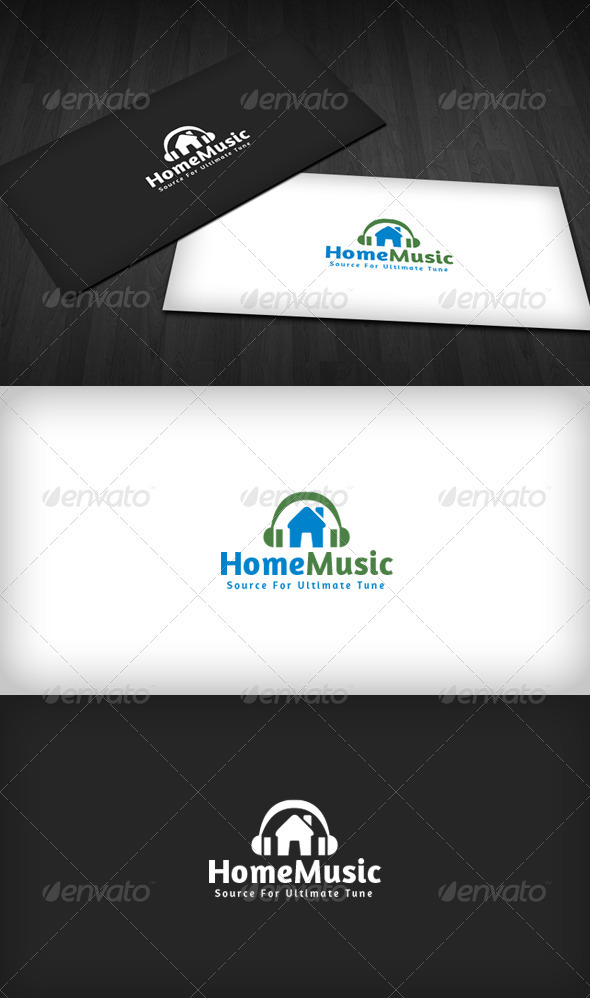 Home Music Logo - Buildings Logo Templates