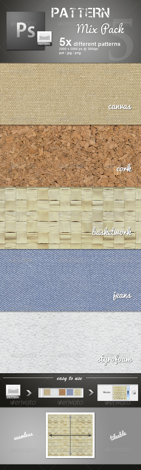 Various Materials Pattern Mix - Miscellaneous Textures / Fills / Patterns
