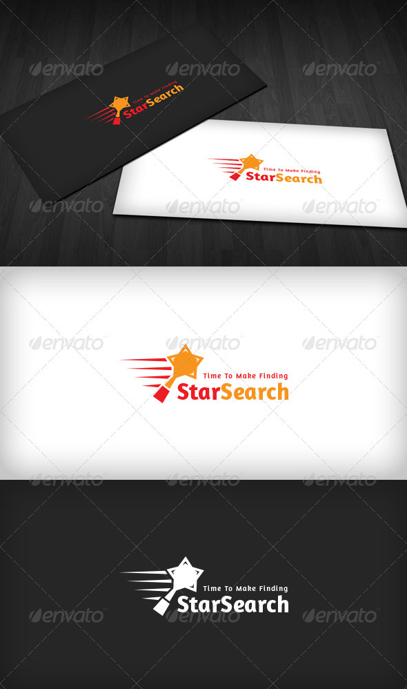 Star Search Logo - Vector Abstract