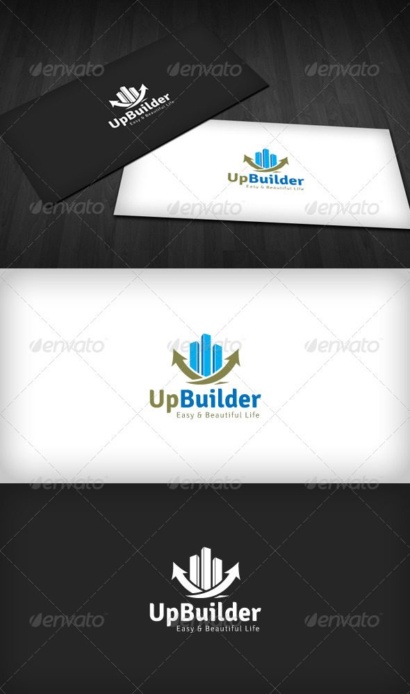 Up Builder Logo - Buildings Logo Templates