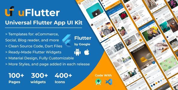 uFlutter - Universal Flutter App UI Kit