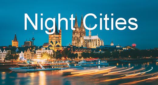 Night Cities In Dramatic Lighting