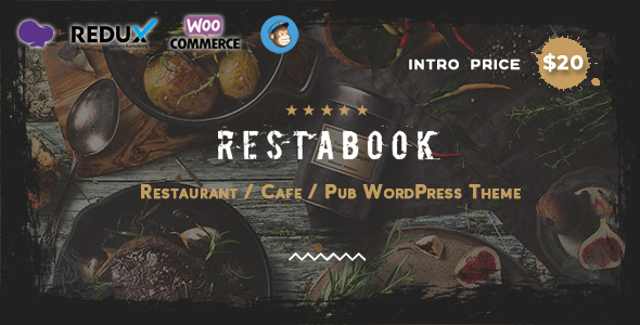 Restabook - Restaurant / Cafe / Pub   WordPress Theme