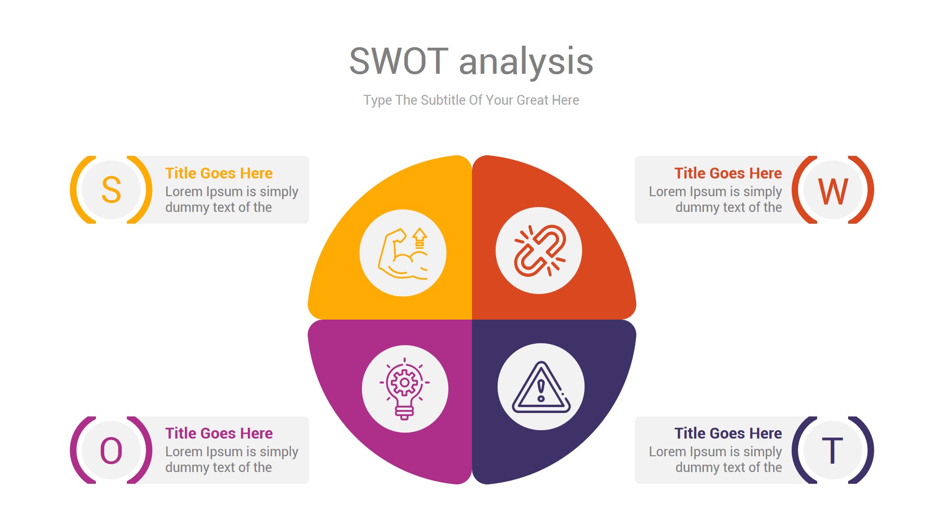 SWOT analysis PowerPoint & Illustrator Template, Presentation Templates