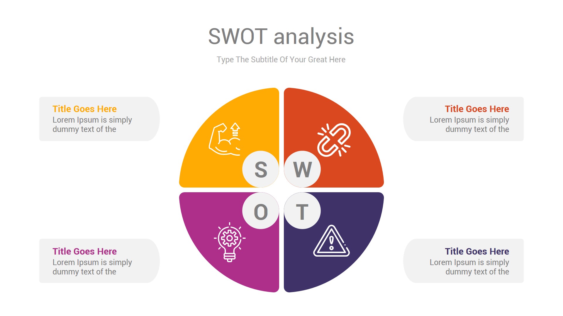 SWOT analysis PowerPoint & Illustrator Template, Presentation Templates