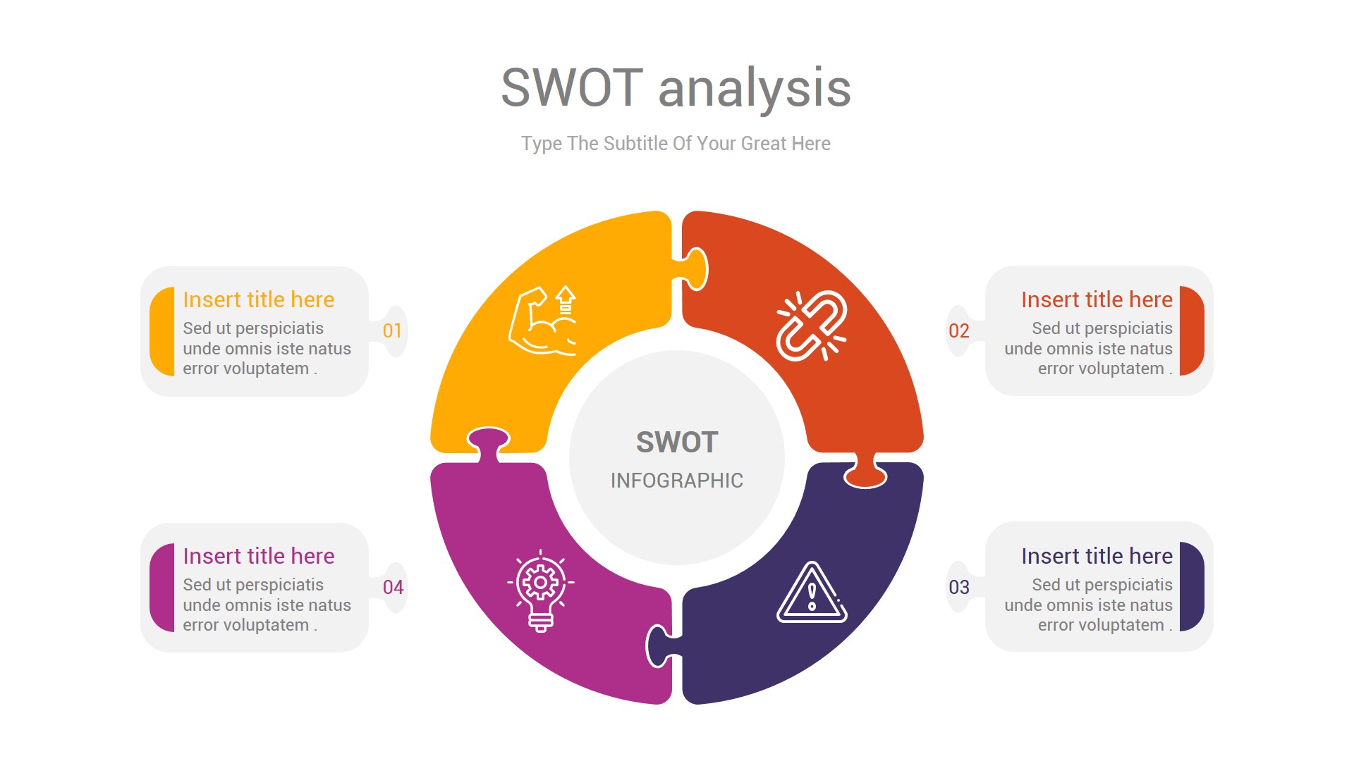 SWOT analysis PowerPoint & Illustrator Template, Presentation Templates