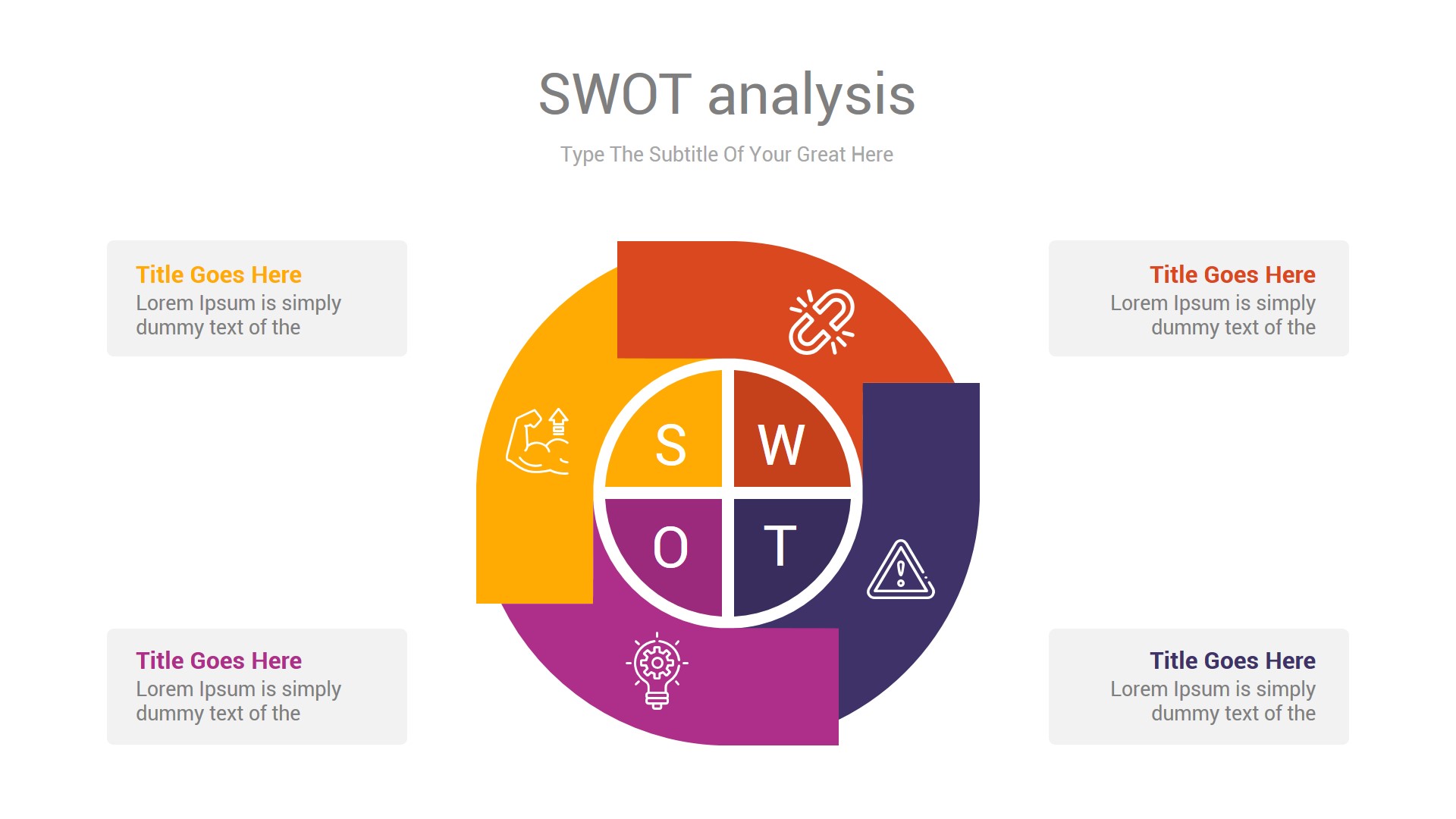 SWOT analysis PowerPoint & Illustrator Template, Presentation Templates