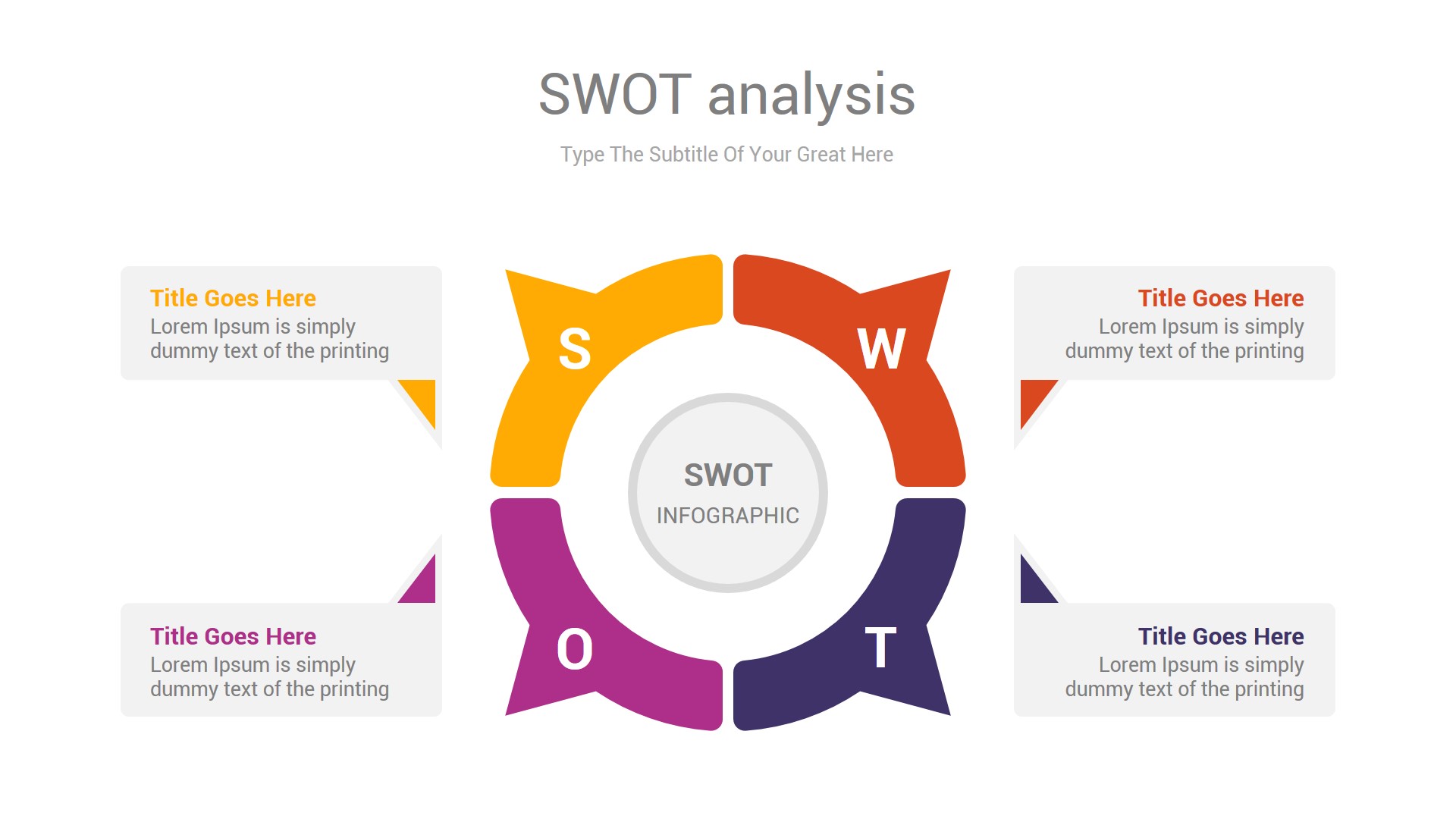 SWOT analysis PowerPoint & Illustrator Template, Presentation Templates