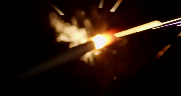 The Bengal New Year Candle Is Lit with a Bright Flame. 