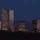 Denver Skyline Skyscrapers Smooth Sunrise Time Lapse Tight Shot - VideoHive Item for Sale