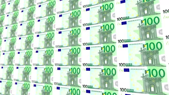 100 Euro Note Money Loop Background 4K 02
