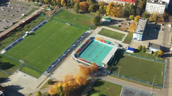 Sports Complex in the Center of Minsk with Open Stadiums for Games