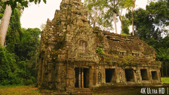 4K House of Fire at Preah Khan Temple in Siem Reap, Cambodia alt